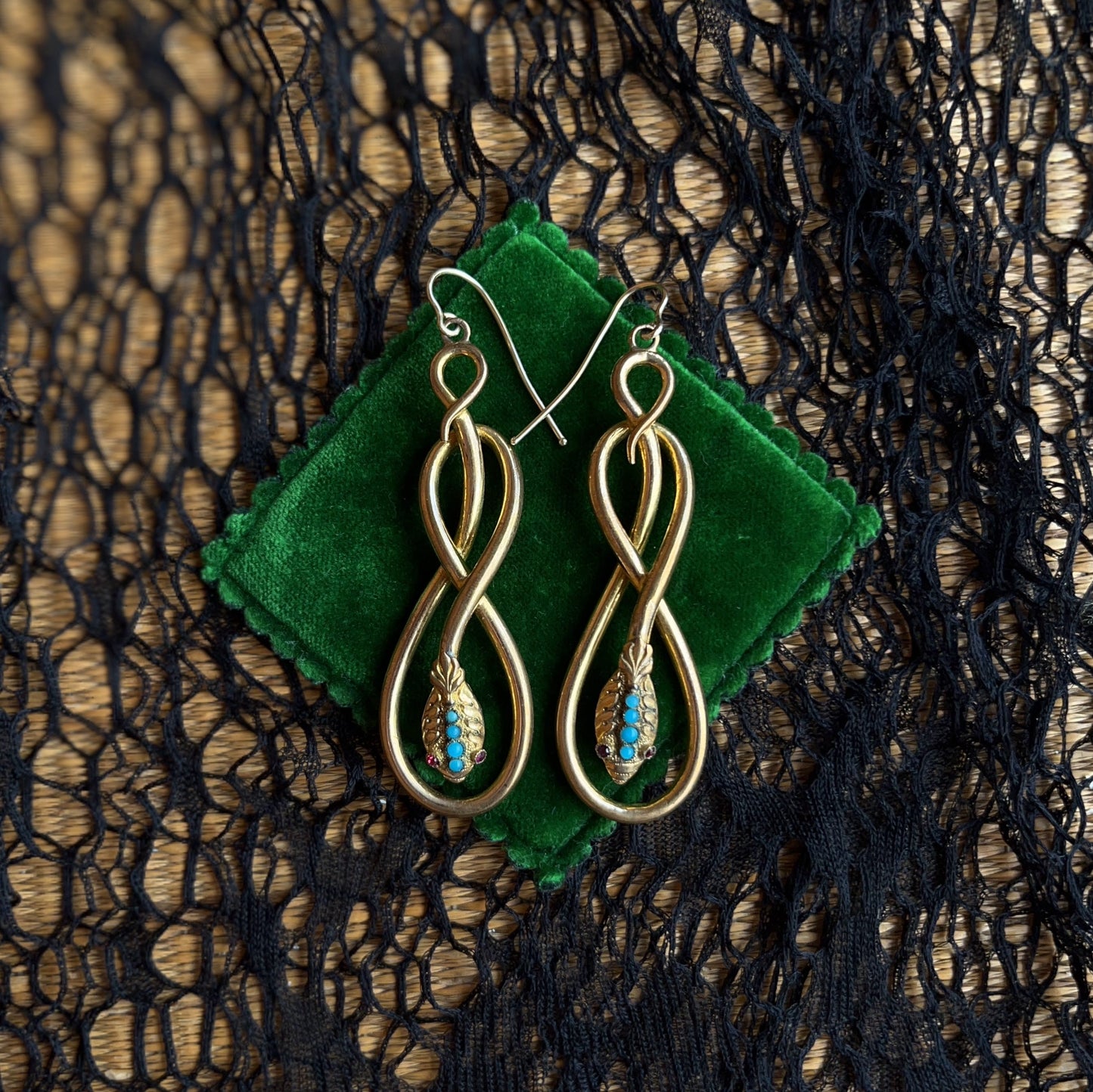 Victorian Snake Earrings