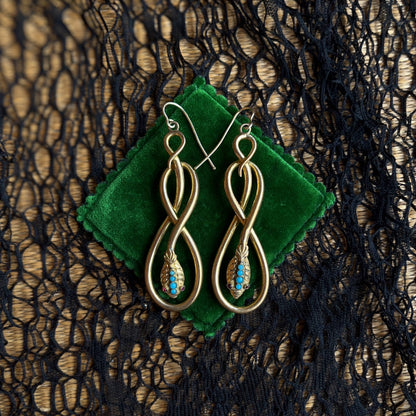Victorian Snake Earrings