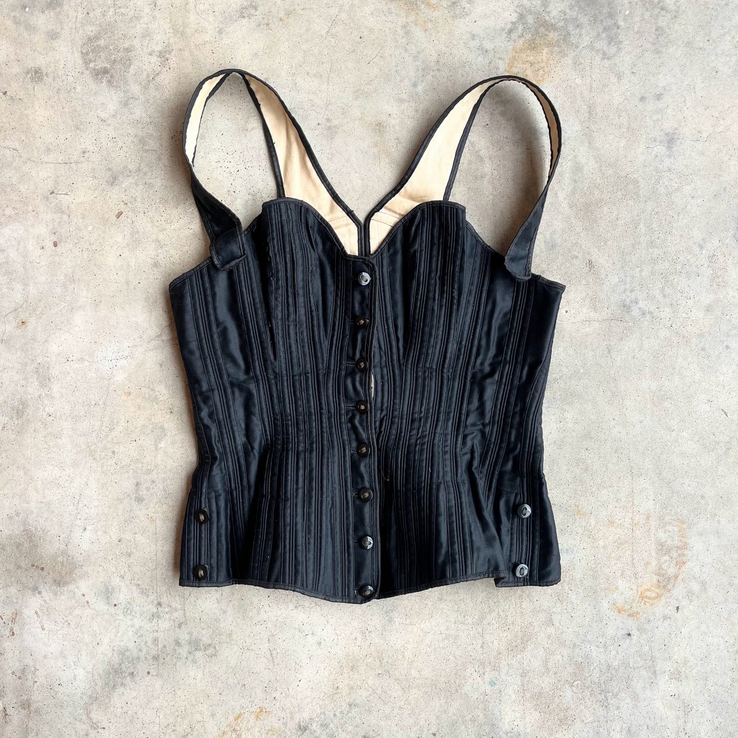c. 1890s-1900s Black Health Corset