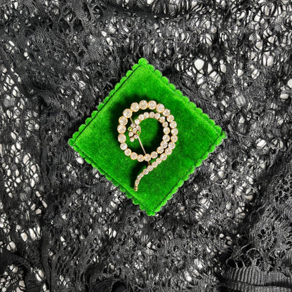 c. 1910s-1920s Spiral Snake Brooch