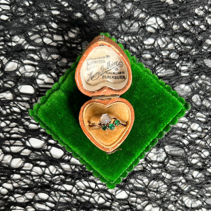 10k Gold Moonstone Heart Ring | As Is
