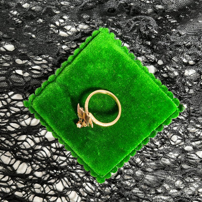 Early 20th c. 12k Gold Swallow Conversion Ring