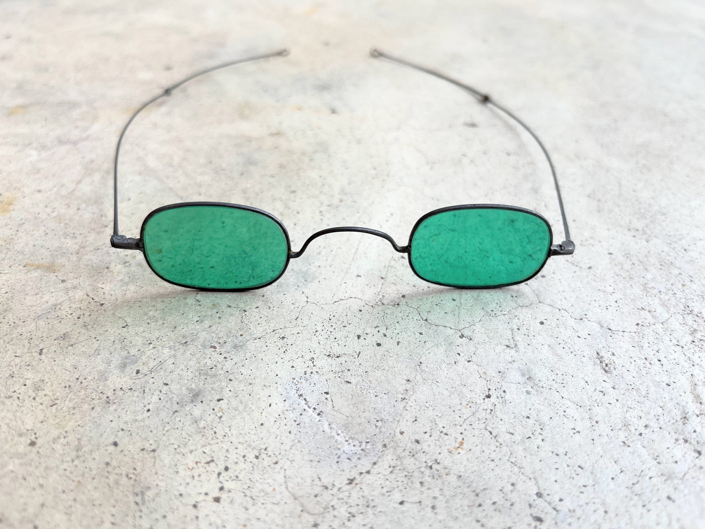 19th c. Green Tinted Eyeglasses