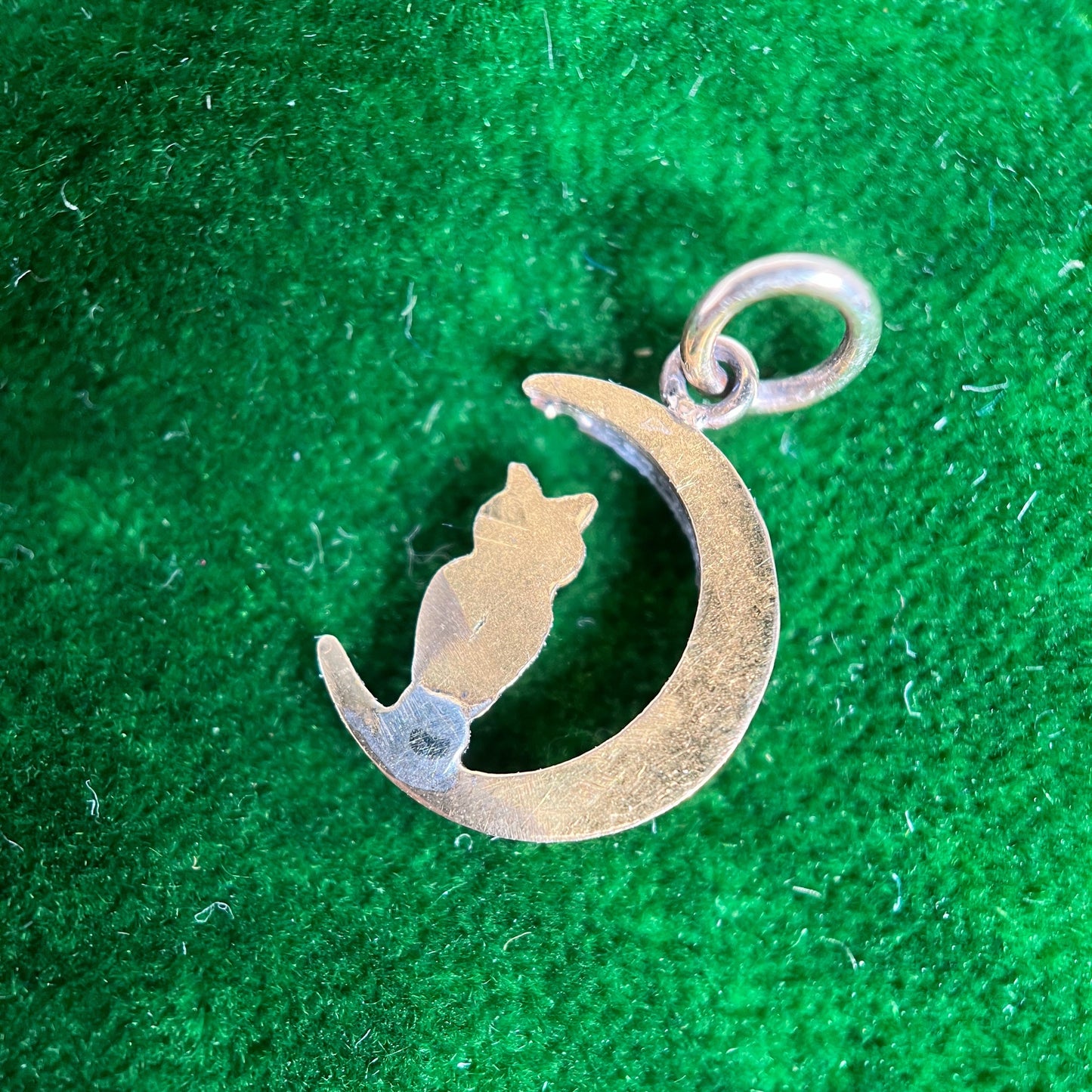 c. 1890s-1900s Owl Moon Conversion Charm