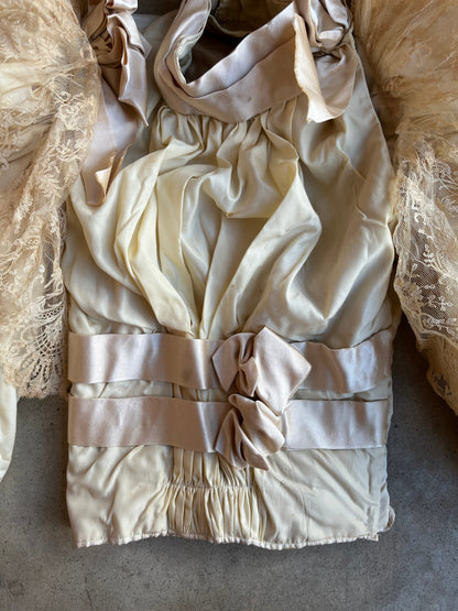 1890s Wedding Bodice + Shoes With Provenance