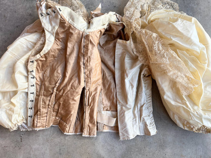 1890s Wedding Bodice + Shoes With Provenance