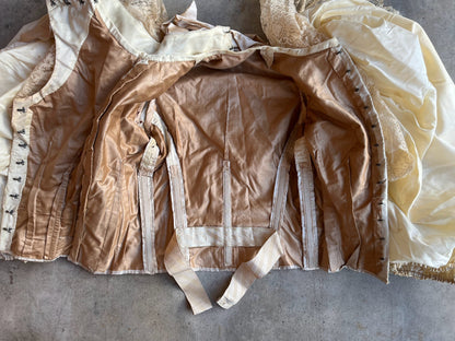 1890s Wedding Bodice + Shoes With Provenance