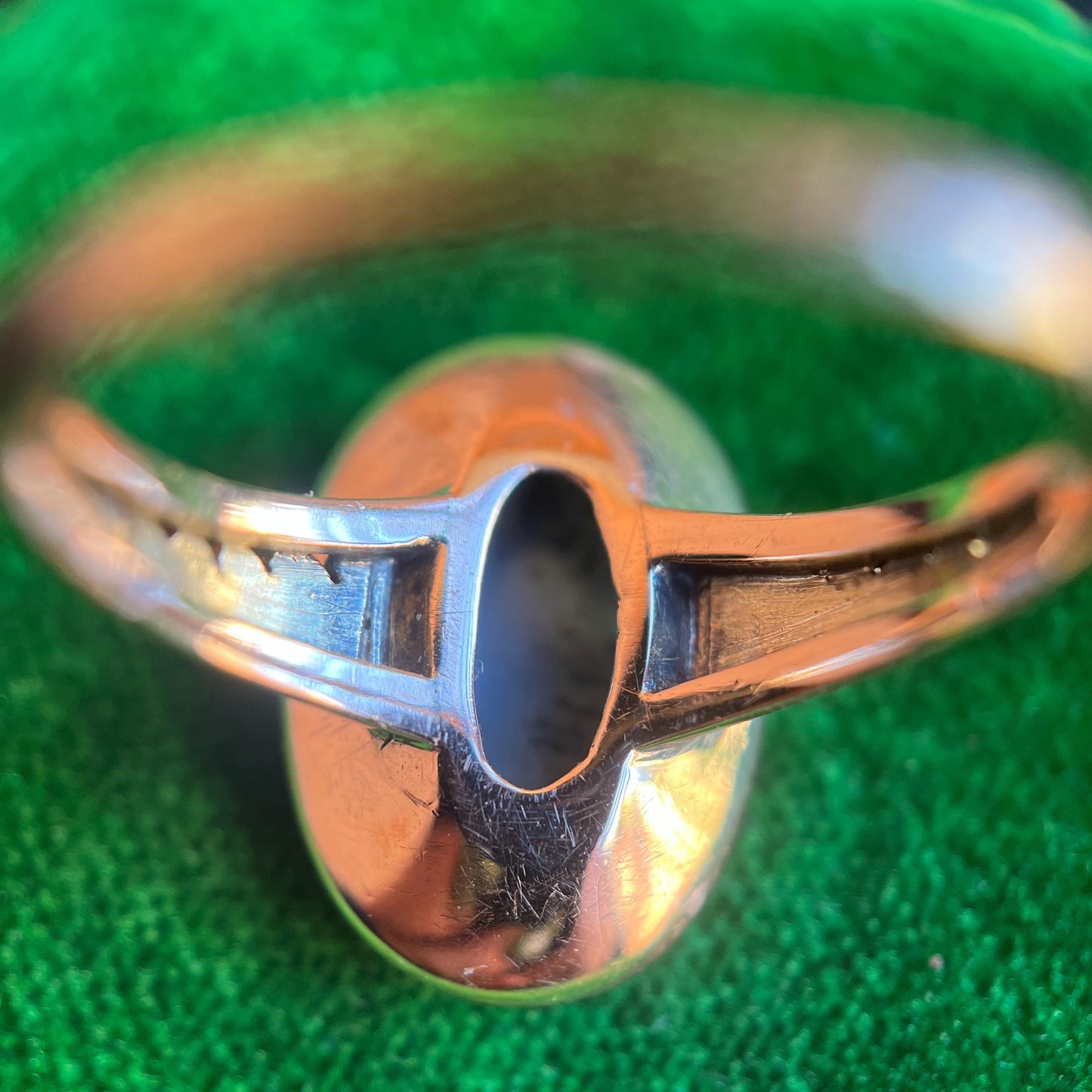 Late 19th c. 14k Gold Dendritic Agate Ring