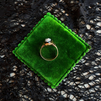 c. 1870s-1880s 12k Gold Sardonyx Cameo Ring