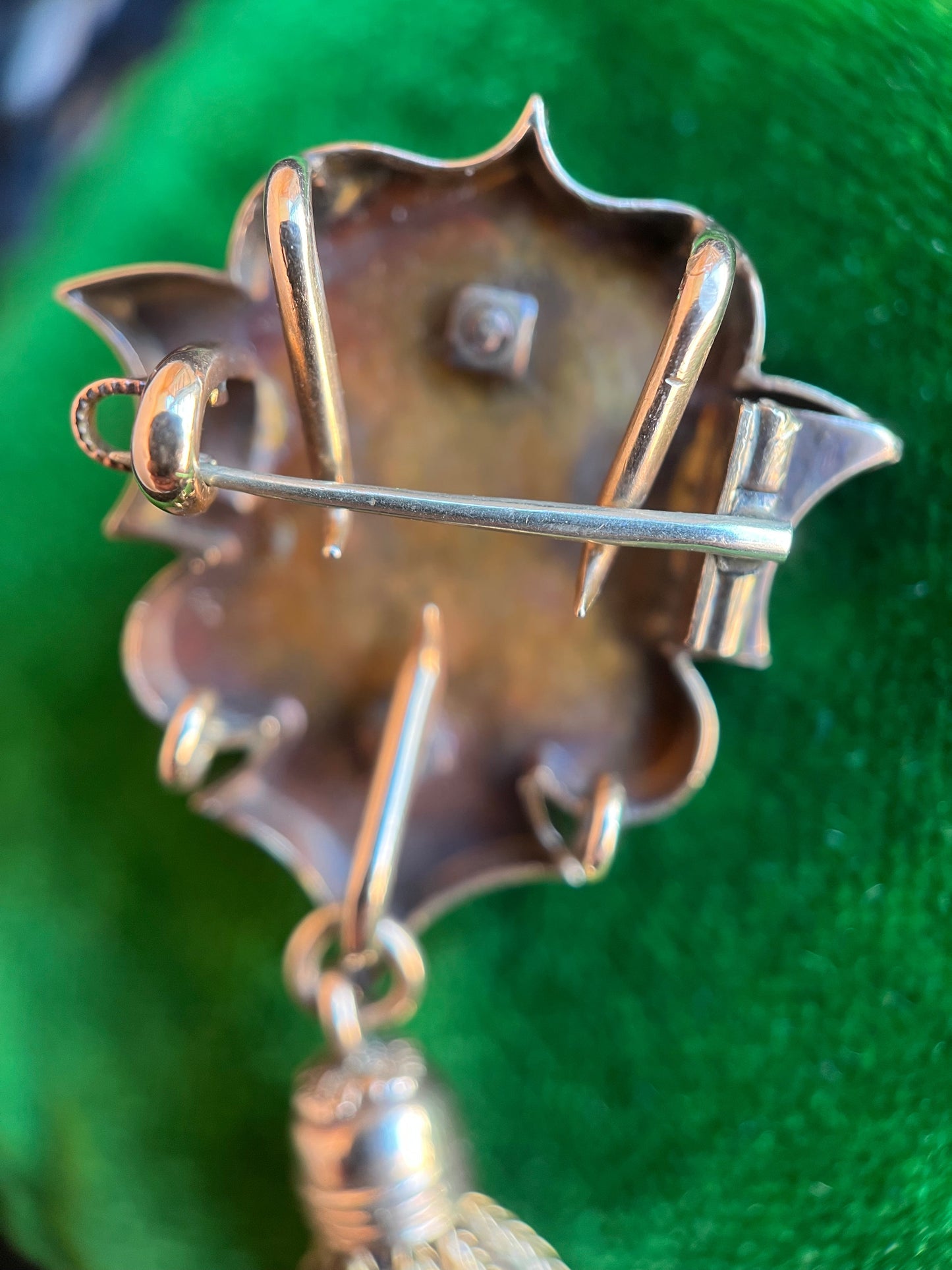 RESERVED for Jen | c. 1870s 14k Gold Hardstone Cameo Brooch + Pendant