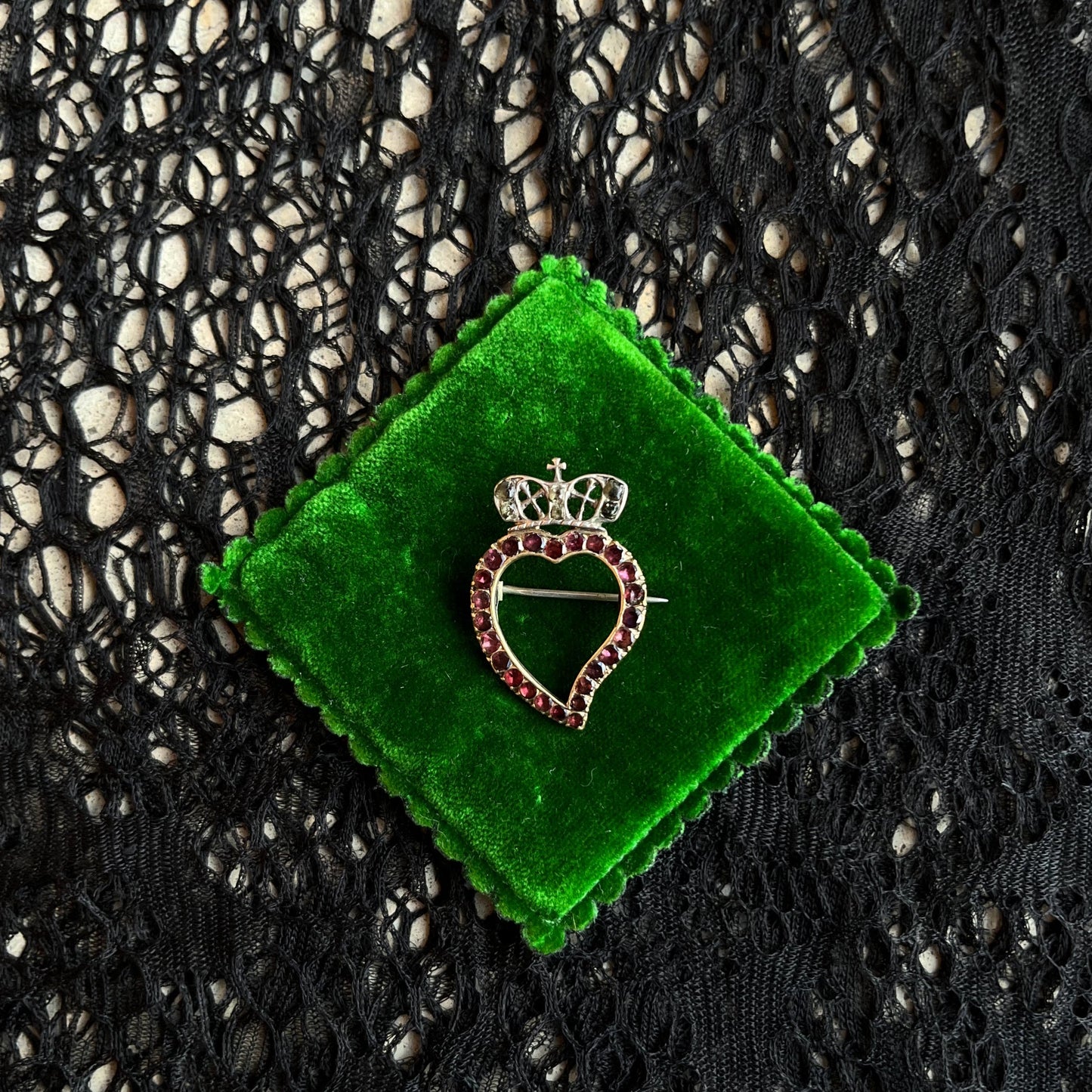 Early 19th c. Witch's Heart Brooch