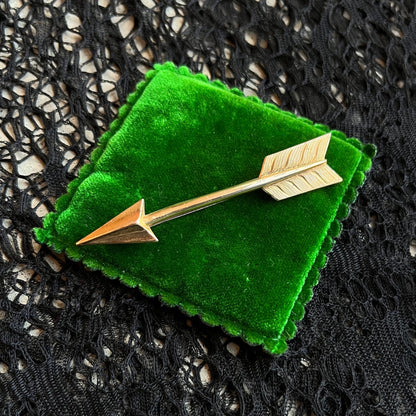 Late 19th c. Gold Filled Arrow Brooch