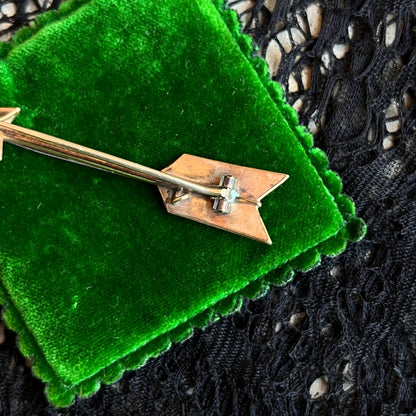 Late 19th c. Gold Filled Arrow Brooch