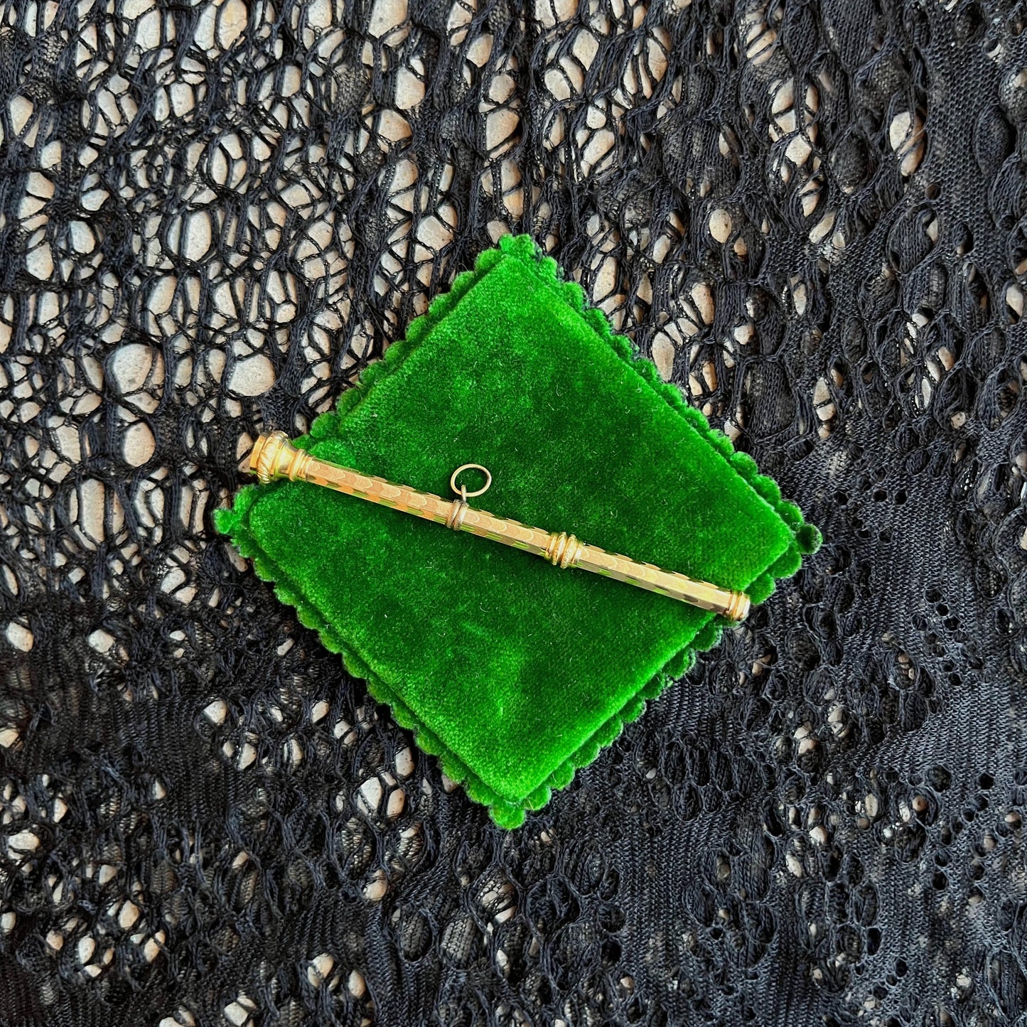 19th c. 14k Gold Rauch & Co. Pencil Pendant