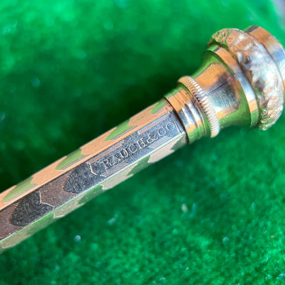 19th c. 14k Gold Rauch & Co. Pencil Pendant