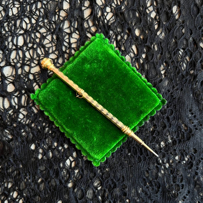 19th c. 14k Gold Rauch & Co. Pencil Pendant