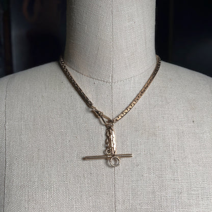 c. 1890s - 1900s Heavy Gold Filled Watch Chain