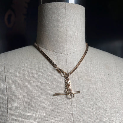 c. 1890s - 1900s Heavy Gold Filled Watch Chain