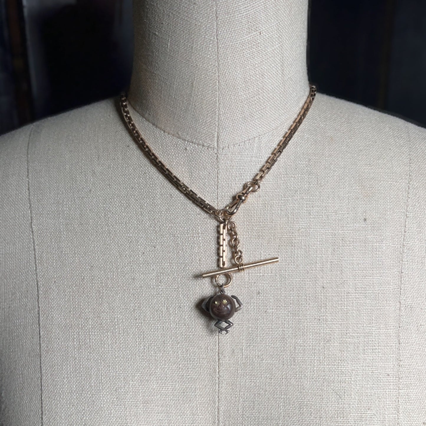 Early 20th c. "Touch Wud" Good Luck Charm