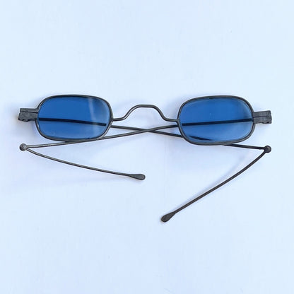 19th c. Blue Tinted Eyeglasses