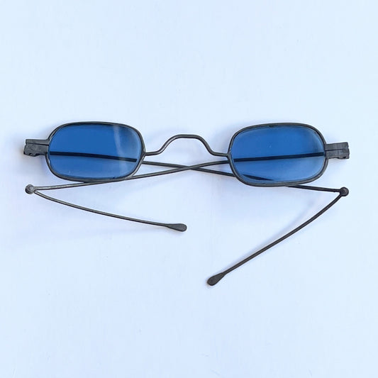 19th c. Blue Tinted Eyeglasses
