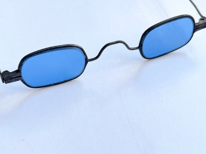 19th c. Blue Tinted Eyeglasses