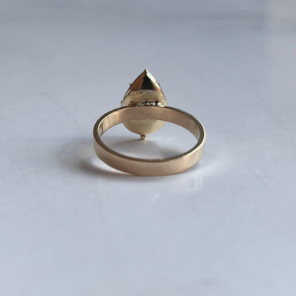 RESERVED | 10k Foiled Garnet Drop Conversion Ring