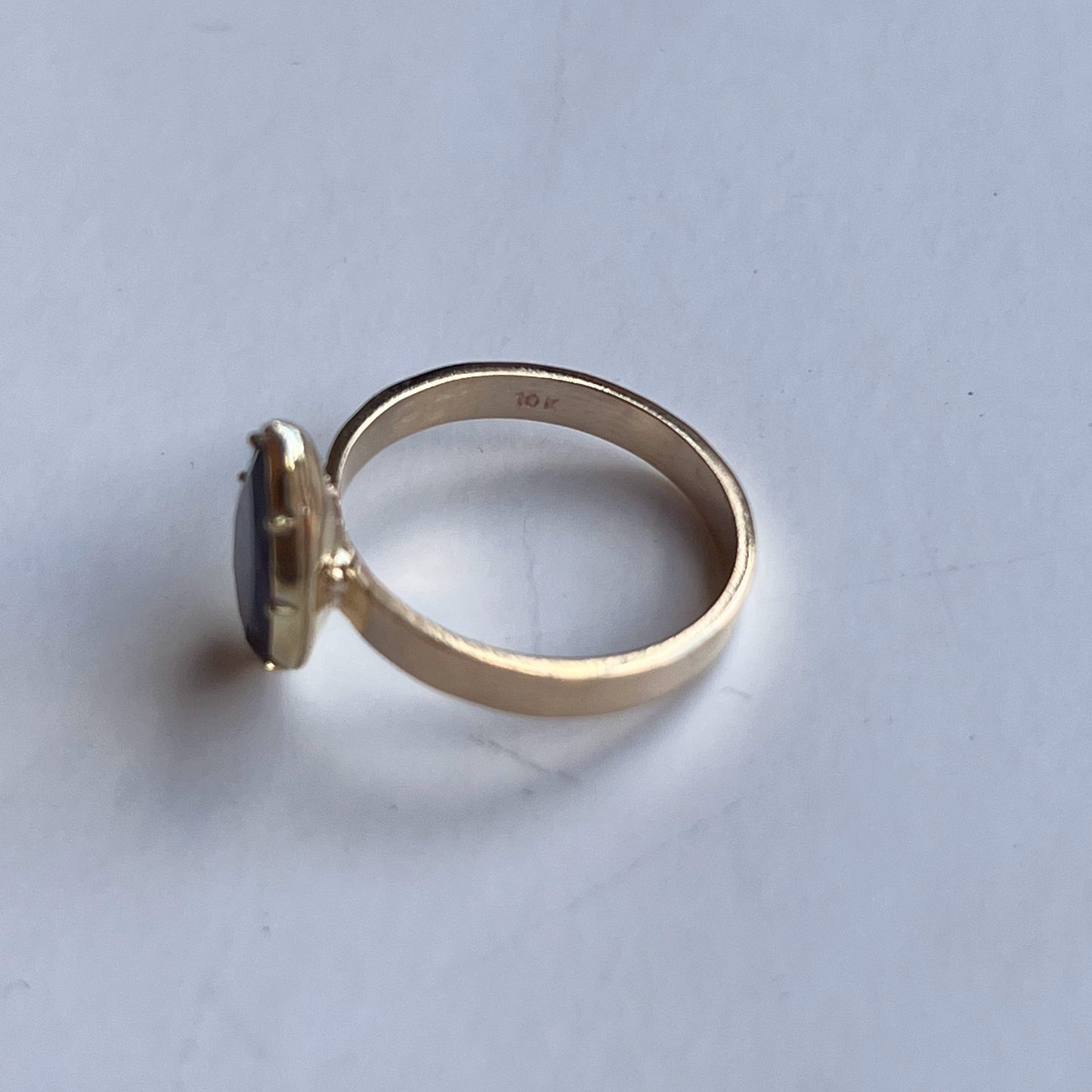 RESERVED | 10k Foiled Garnet Drop Conversion Ring