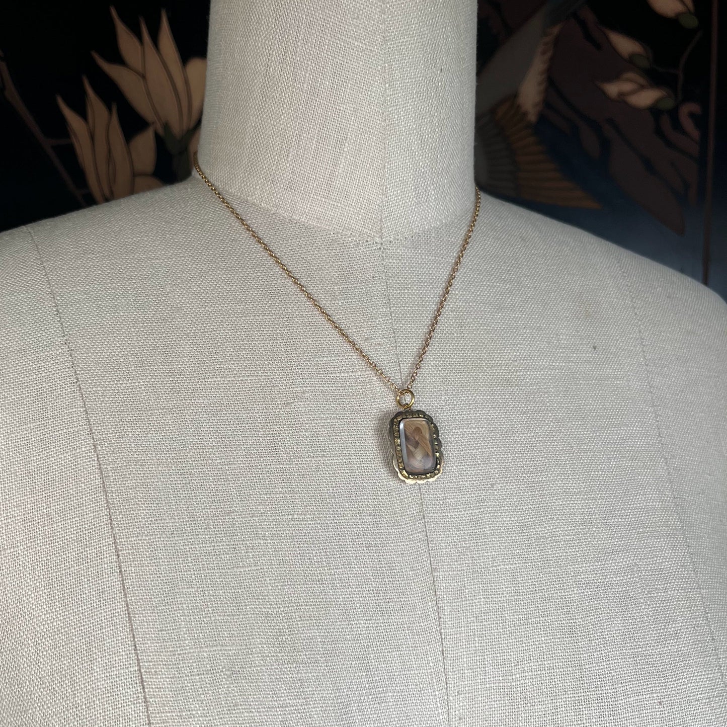 Early 19th c. Hair Locket Pendant