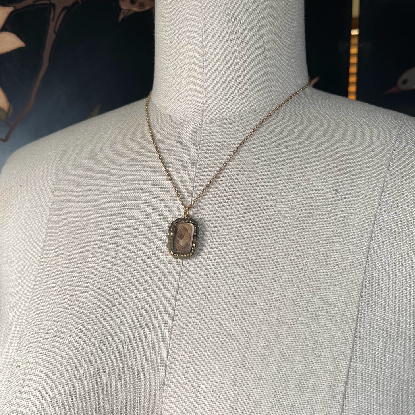 Early 19th c. Hair Locket Pendant