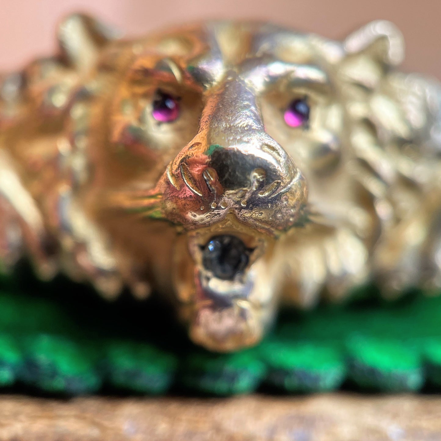 c. 1900s Gold Filled Lion Bracelet