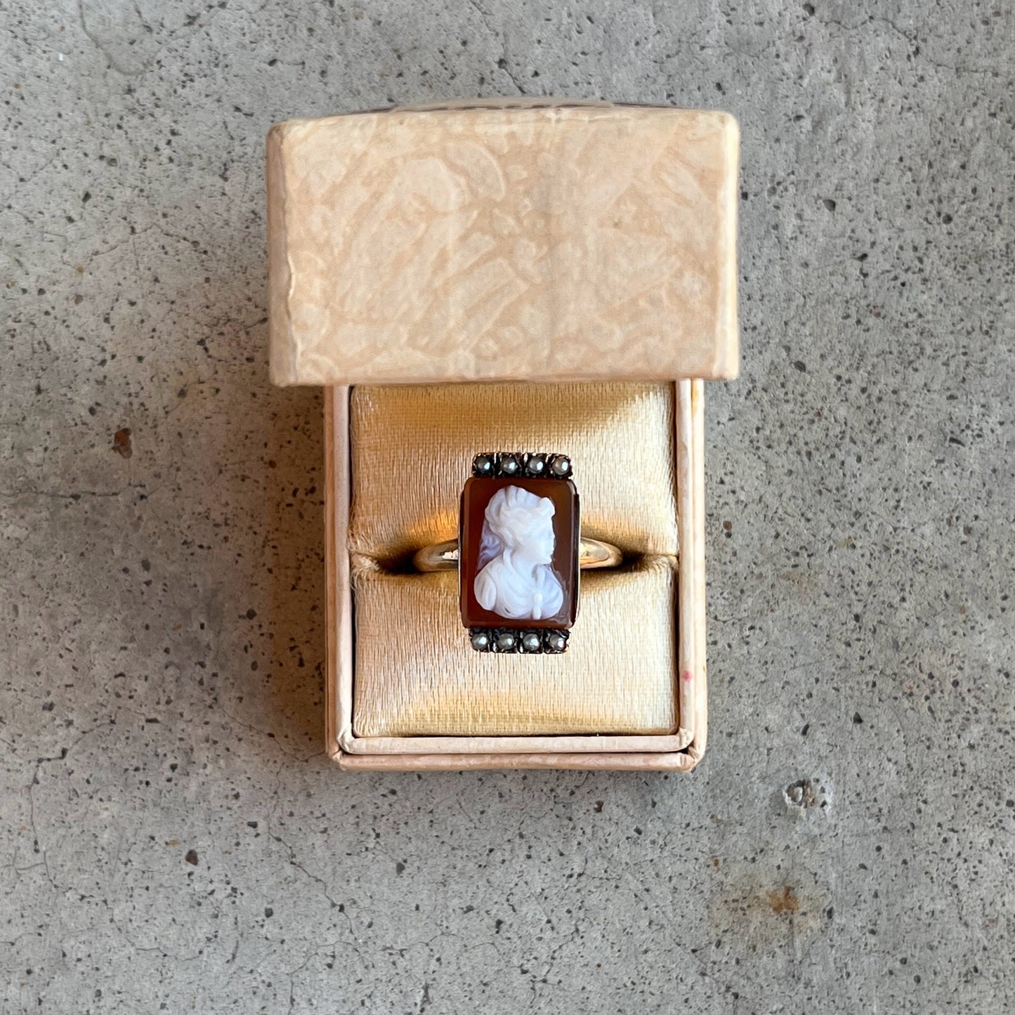c. 1880s-1890s 10k Gold Cameo Ring