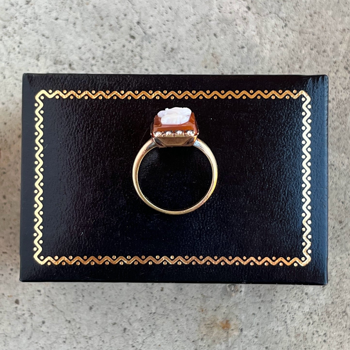 c. 1880s-1890s 10k Gold Cameo Ring