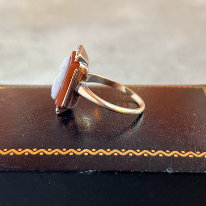 c. 1880s-1890s 10k Gold Cameo Ring