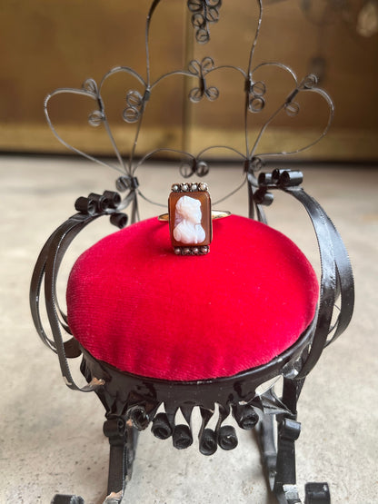 c. 1880s-1890s 10k Gold Cameo Ring