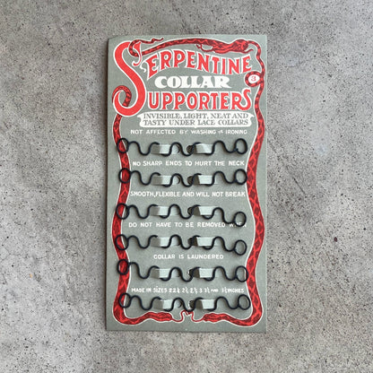 1910s Deadstock Serpentine Collar Supporters