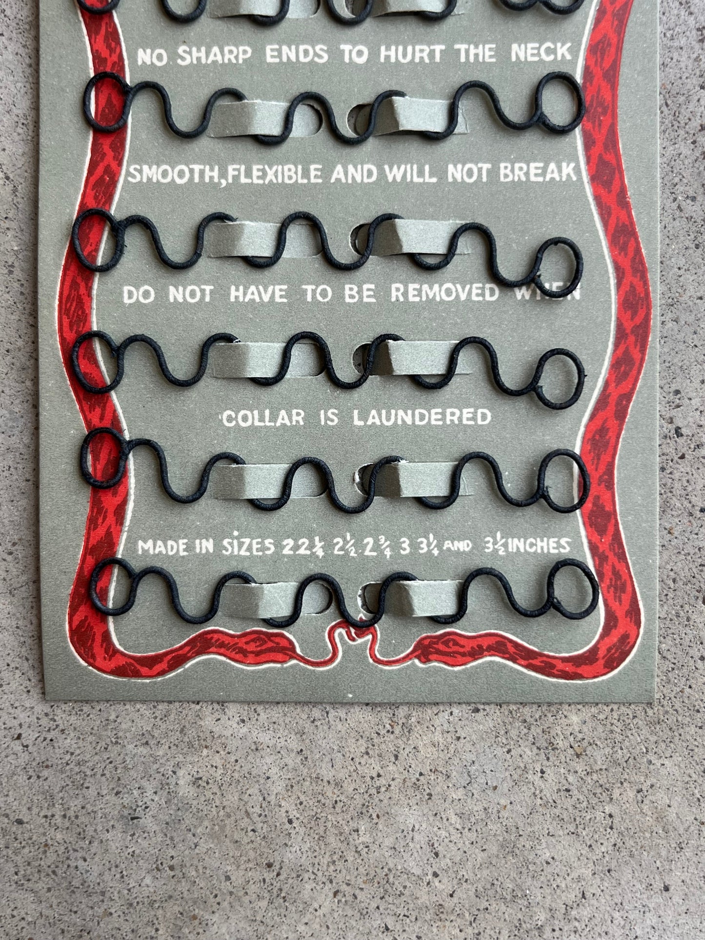 1910s Deadstock Serpentine Collar Supporters