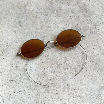 Late 19th c. Amber Tinted Glasses