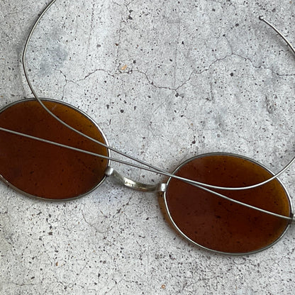 Late 19th c. Amber Tinted Glasses