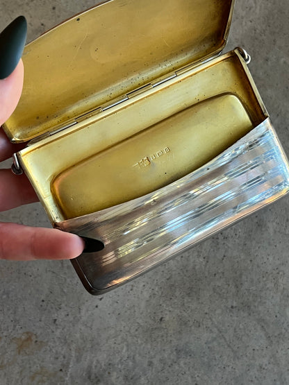 1912 Sterling Silver Chatelaine Purse - Two Compartments