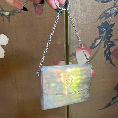 1912 Sterling Silver Chatelaine Purse - Two Compartments