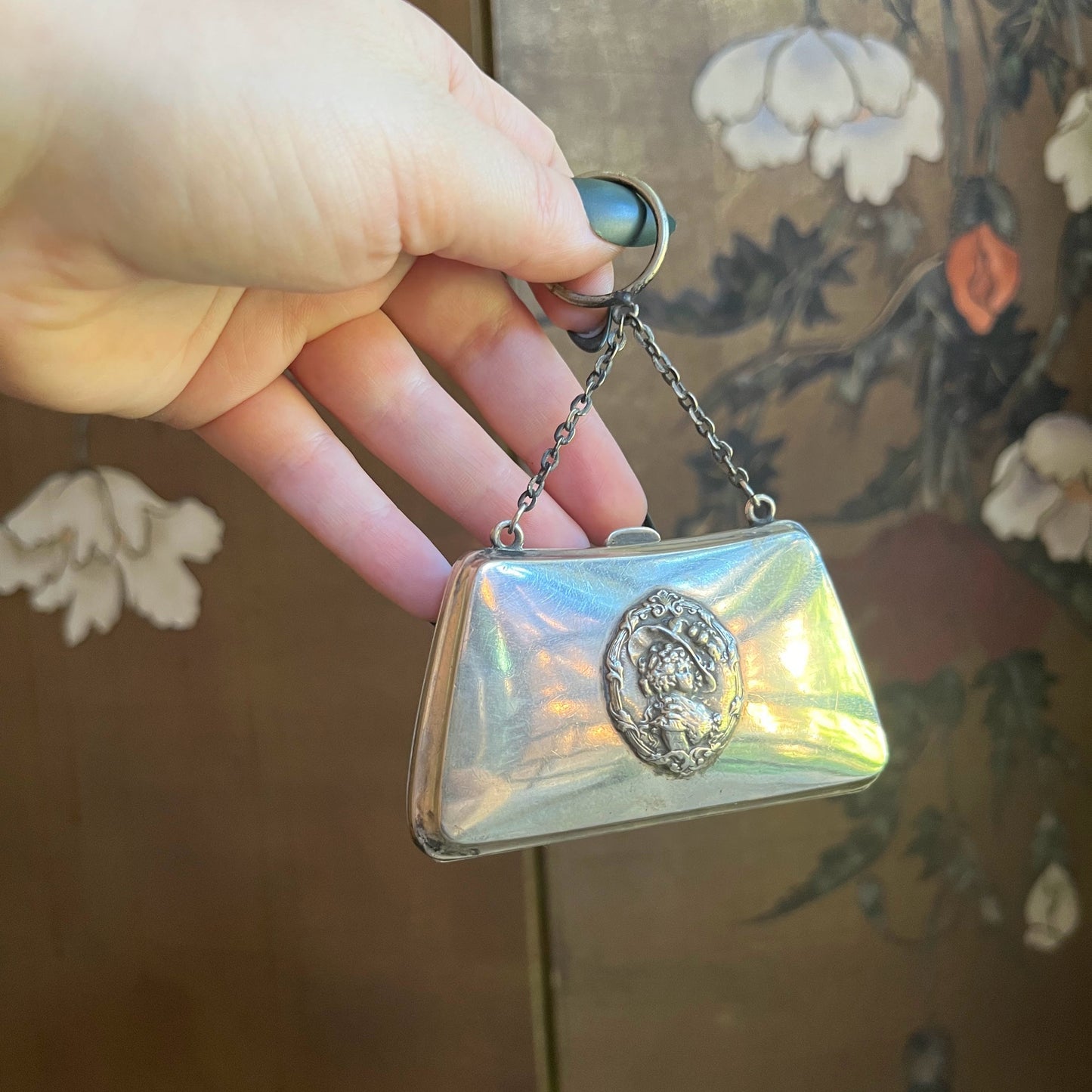 c. 1910s Sterling Silver Chatelaine Purse by R. Blackinton & Co.