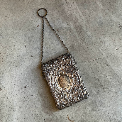 c. 1900s Sterling Silver Chatelaine Card Case