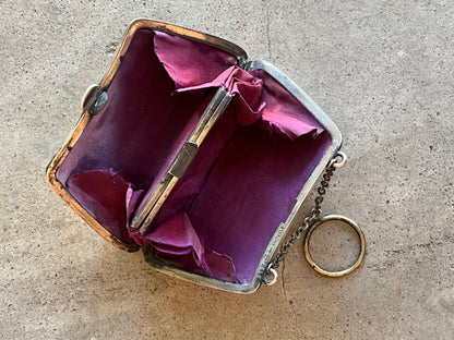 c. 1910s Sterling Silver Chatelaine Purse by R. Blackinton & Co.