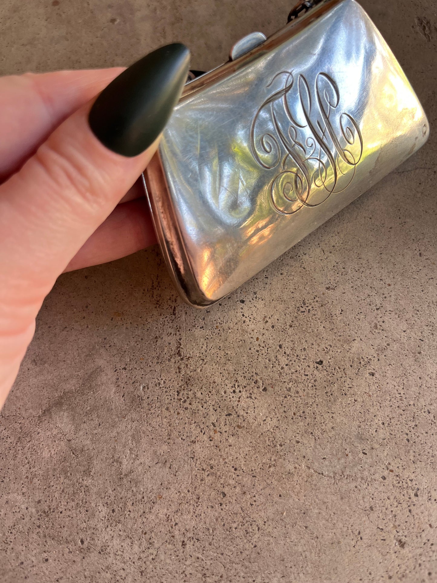 c. 1910s Sterling Silver Chatelaine Purse by R. Blackinton & Co.