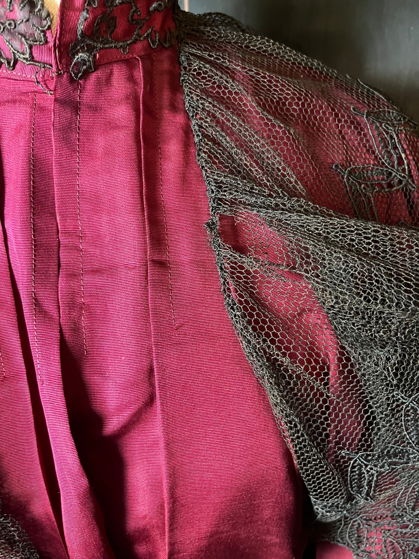 RESERVED | Early 1900s Edwardian Silk Tea Gown