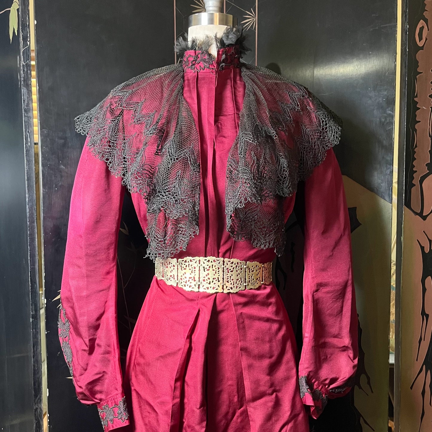 RESERVED | Early 1900s Edwardian Silk Tea Gown