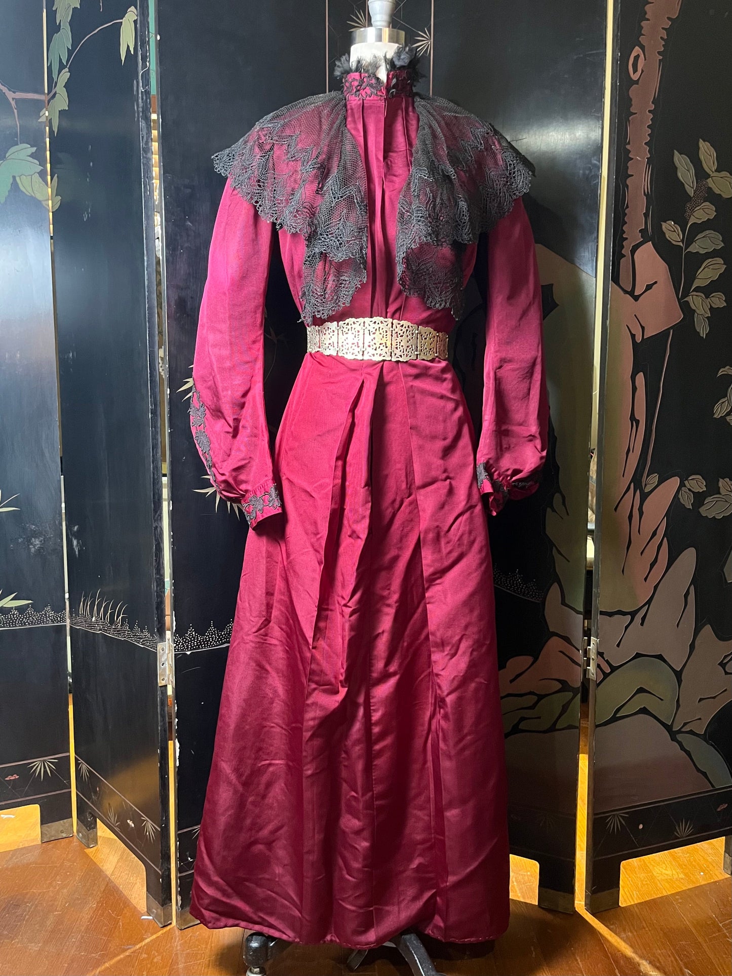 RESERVED | Early 1900s Edwardian Silk Tea Gown