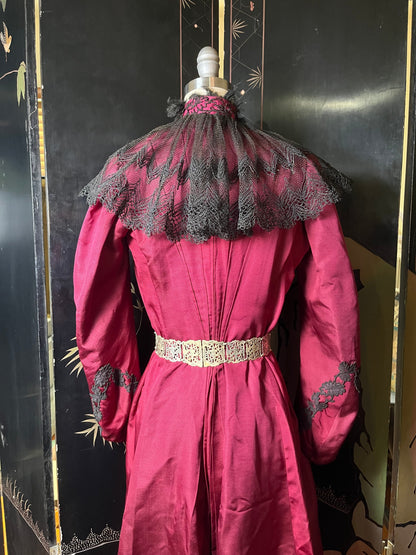 RESERVED | Early 1900s Edwardian Silk Tea Gown