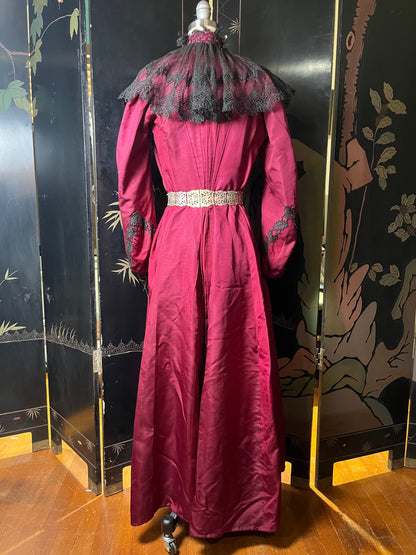 RESERVED | Early 1900s Edwardian Silk Tea Gown